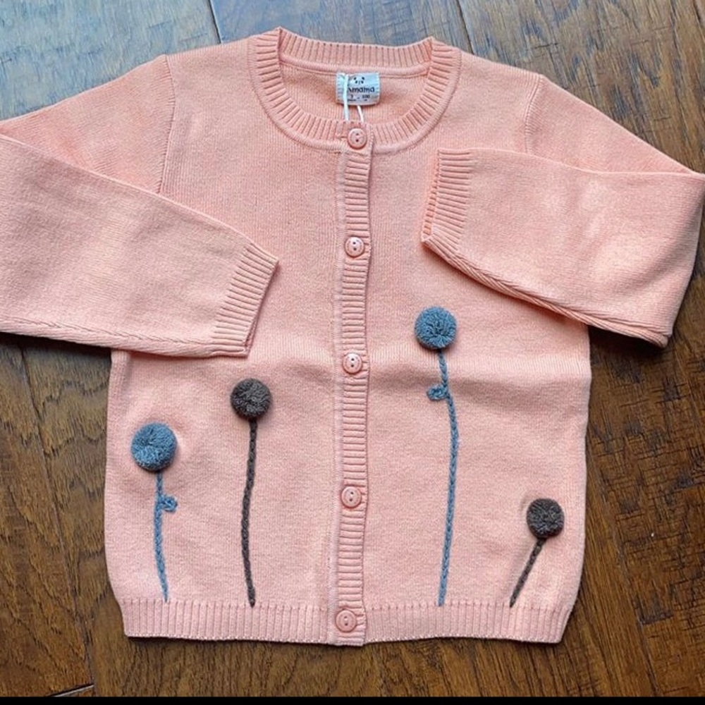 Salmon Sweater Cardigan